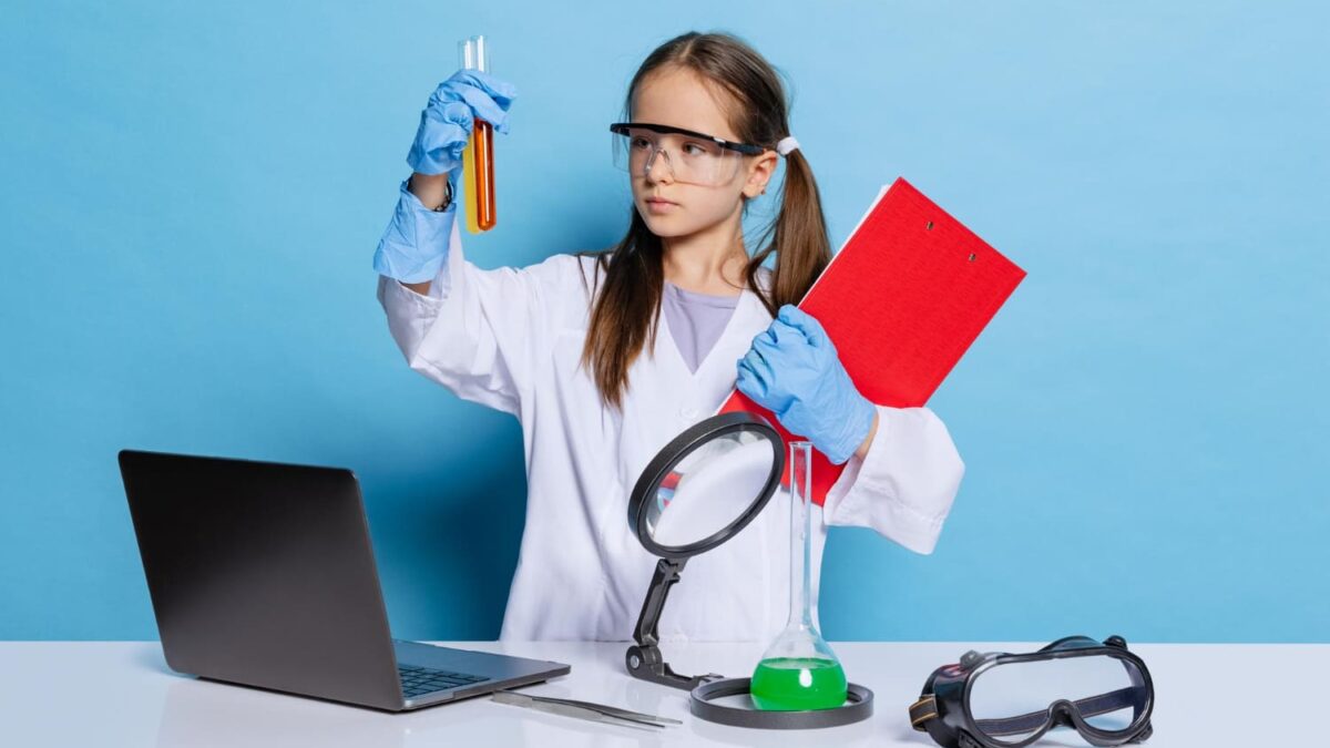 blouse chimie école