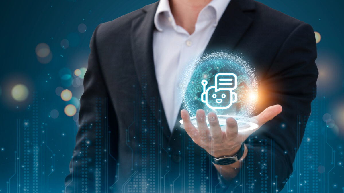 personne utilisant outil ai au travail
