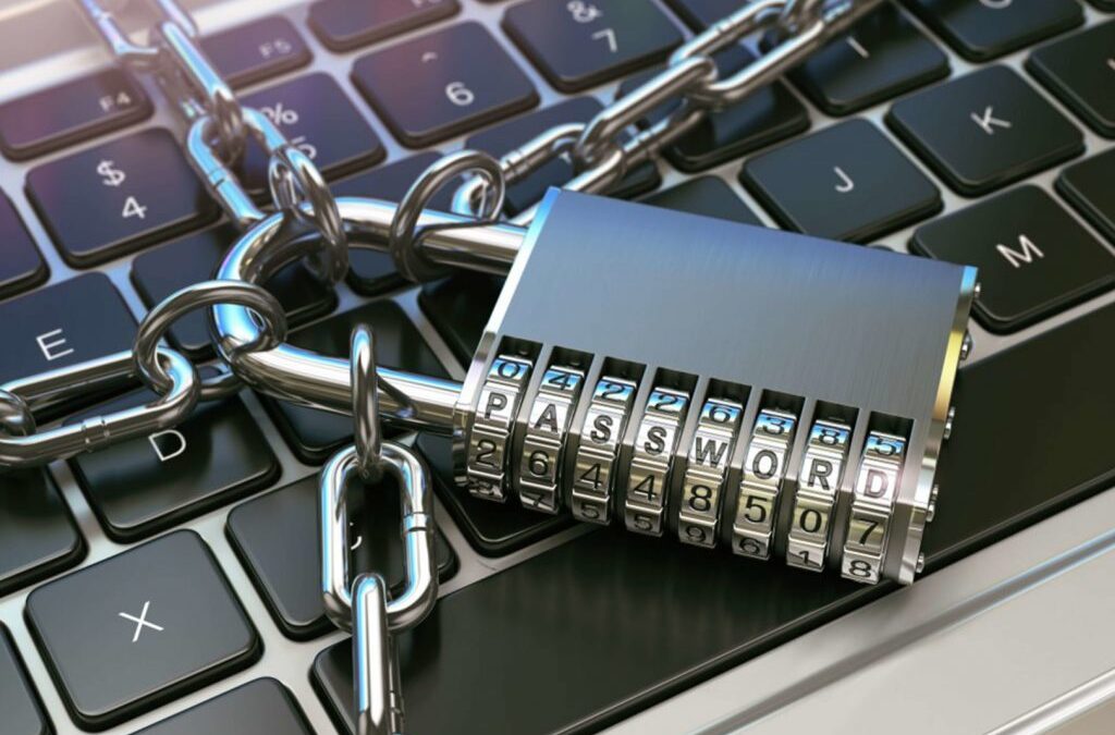 protection site e-commerce contre attaques DDoS avec cadenas et bouclier numériques