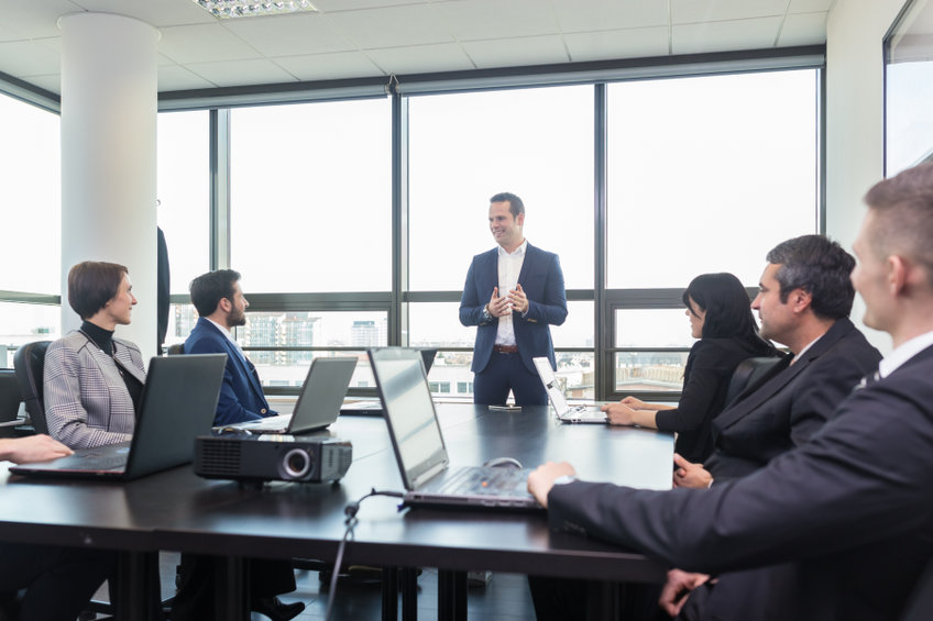 corporate business team office meeting.